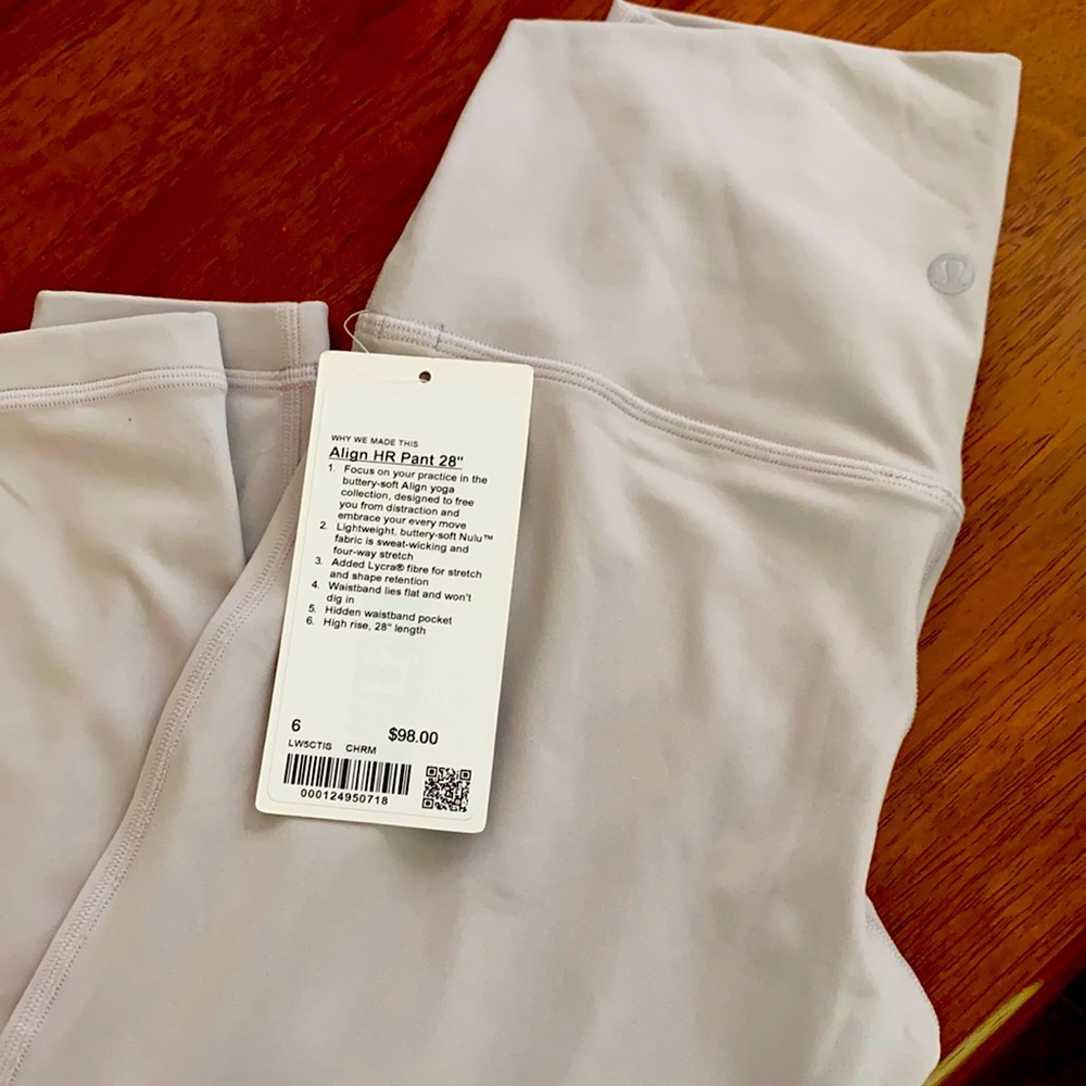NWT Lululemon Align HR 28” Pant